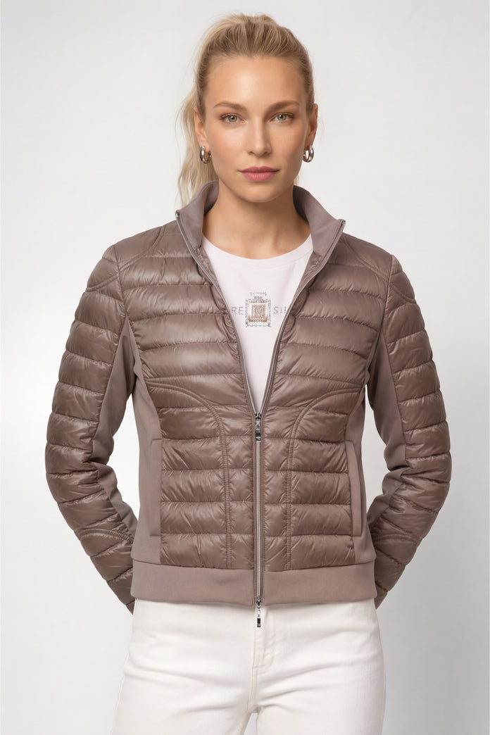 Monari Quilted Taupe Jacket