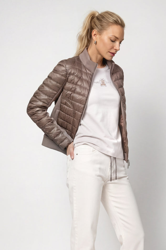 Monari Quilted Taupe Jacket