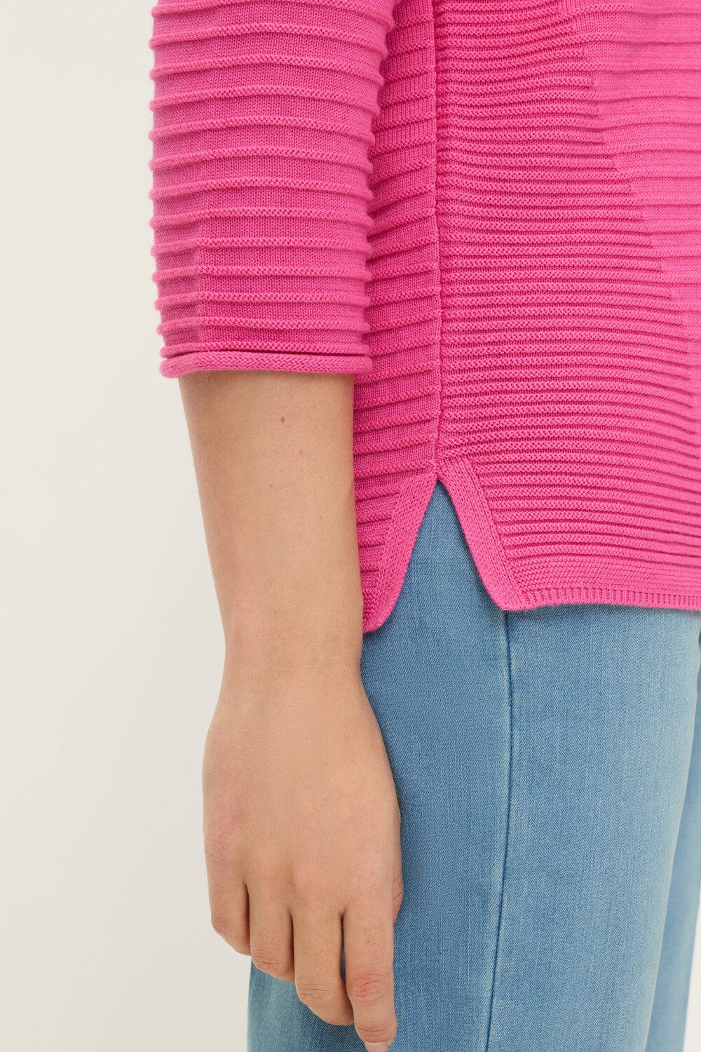 Olsen Pink V-Neck Sweater