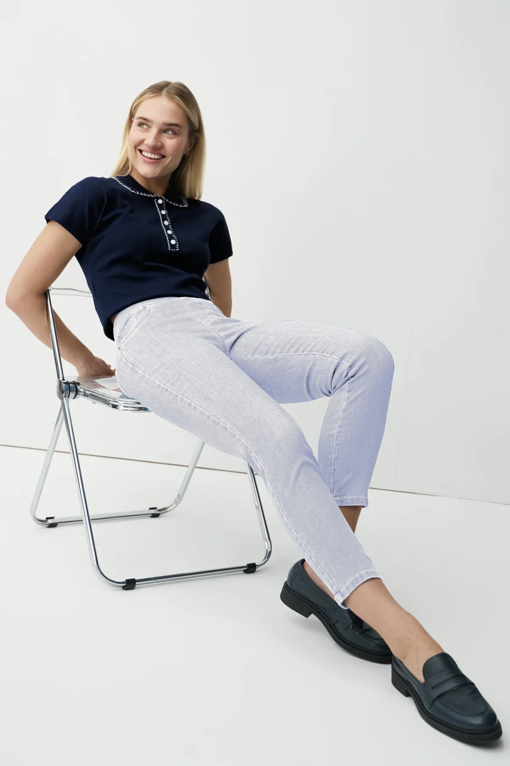 Anna Montana Jump In Slim 7/8 White Jeans