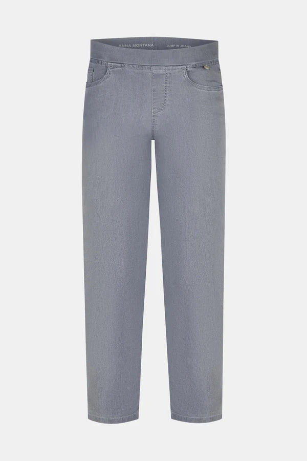 Anna Montana Jump In Slim 7/8 Grey Jeans