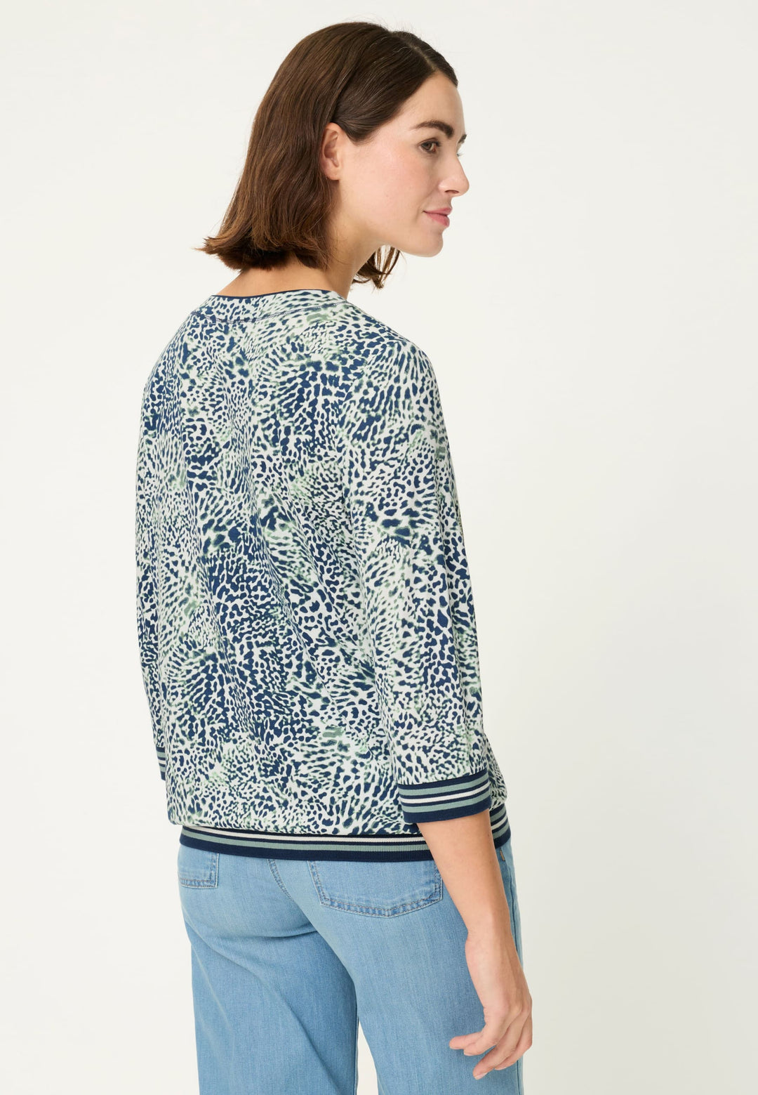 Olsen Floral Print Long Sleeve T-Shirt