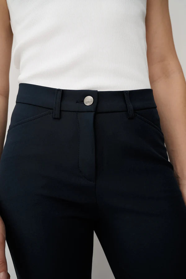 Anna Montana Navy Angelika Slim Fit Trousers