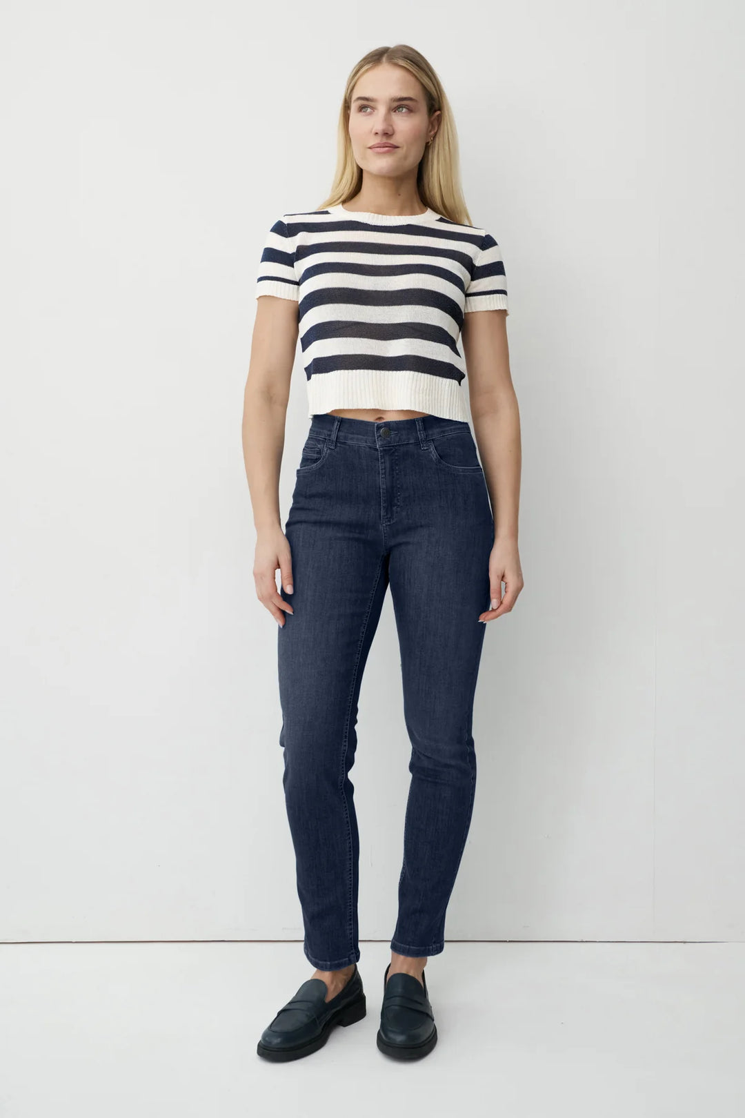 Anna Montana Angelika Slim Fit Dark Denim Jeans