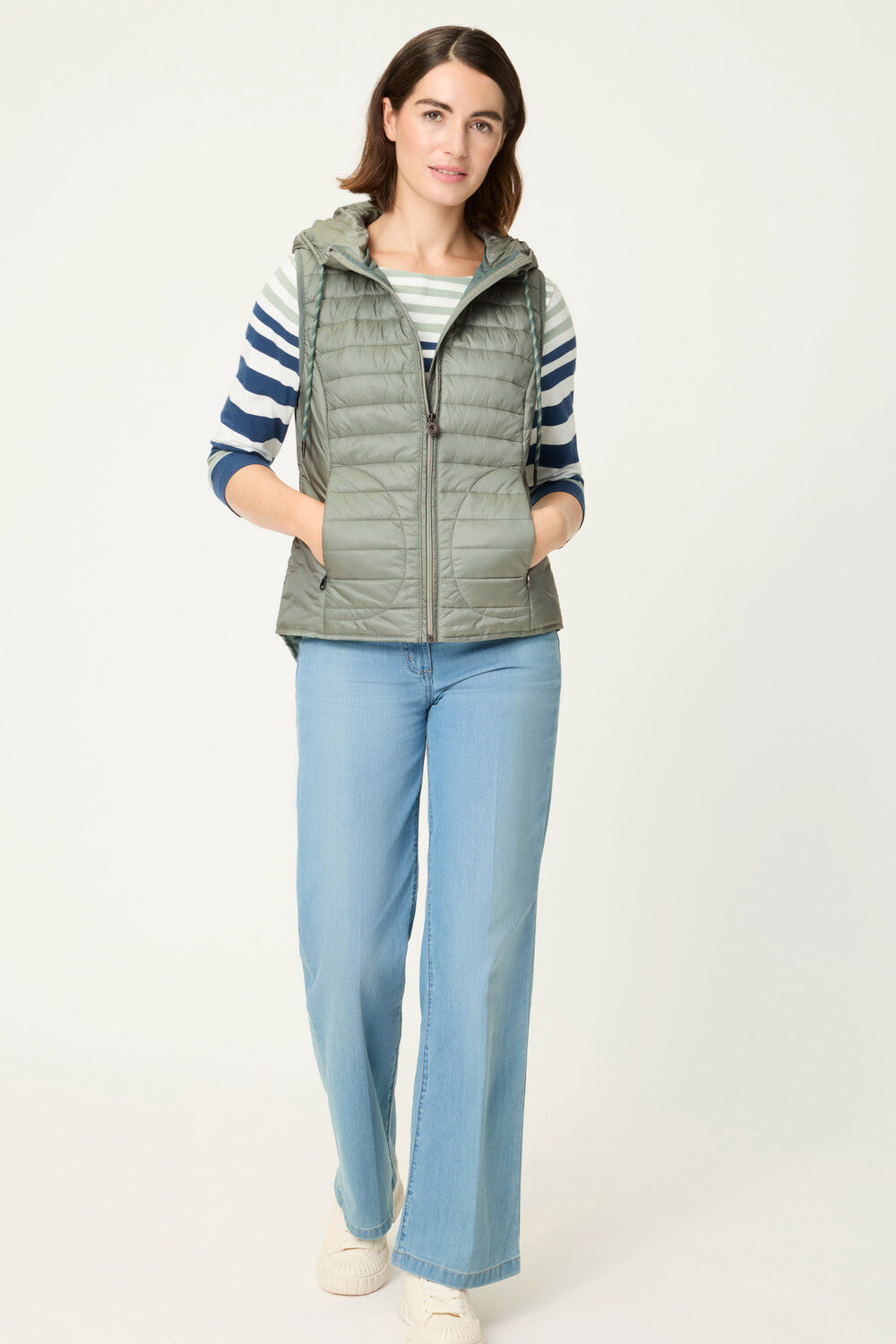 Olsen Green Lightweight Gilet