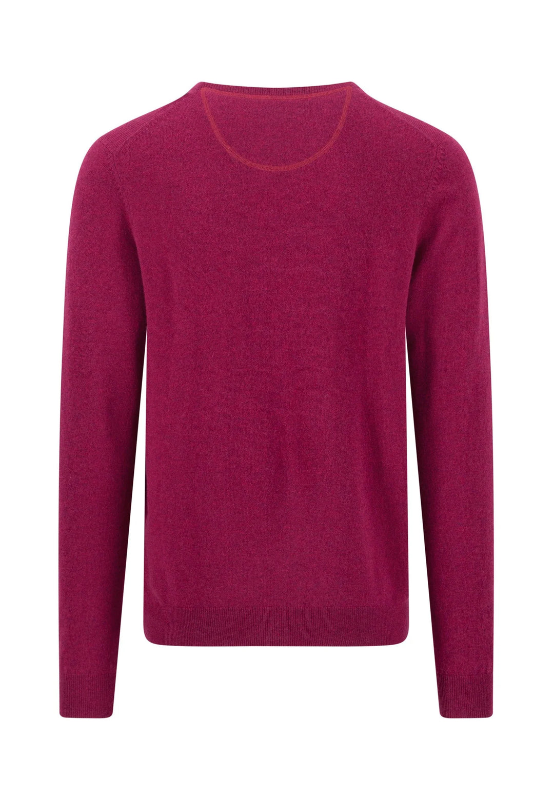 Fynch Hatton Wool Cashmere Crew Neck Sweater, Grape