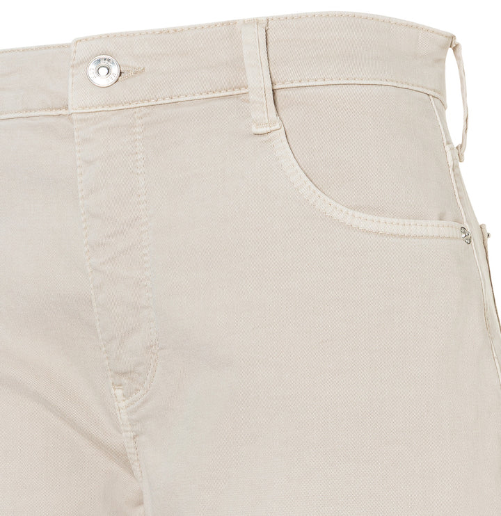 Mac Jeans Danni Ivory Barrel Authentic High Stretch Gabardine Jeans