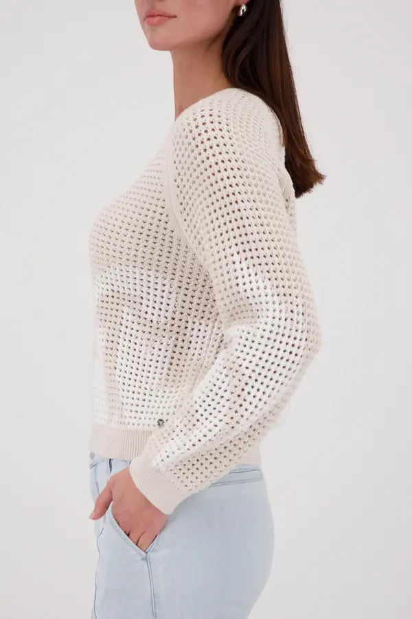 Monari Beige Ajour Jumper