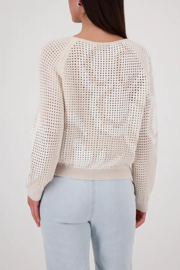 Monari Beige Ajour Jumper
