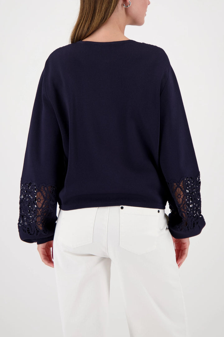 Monari Navy Lace Cardigan
