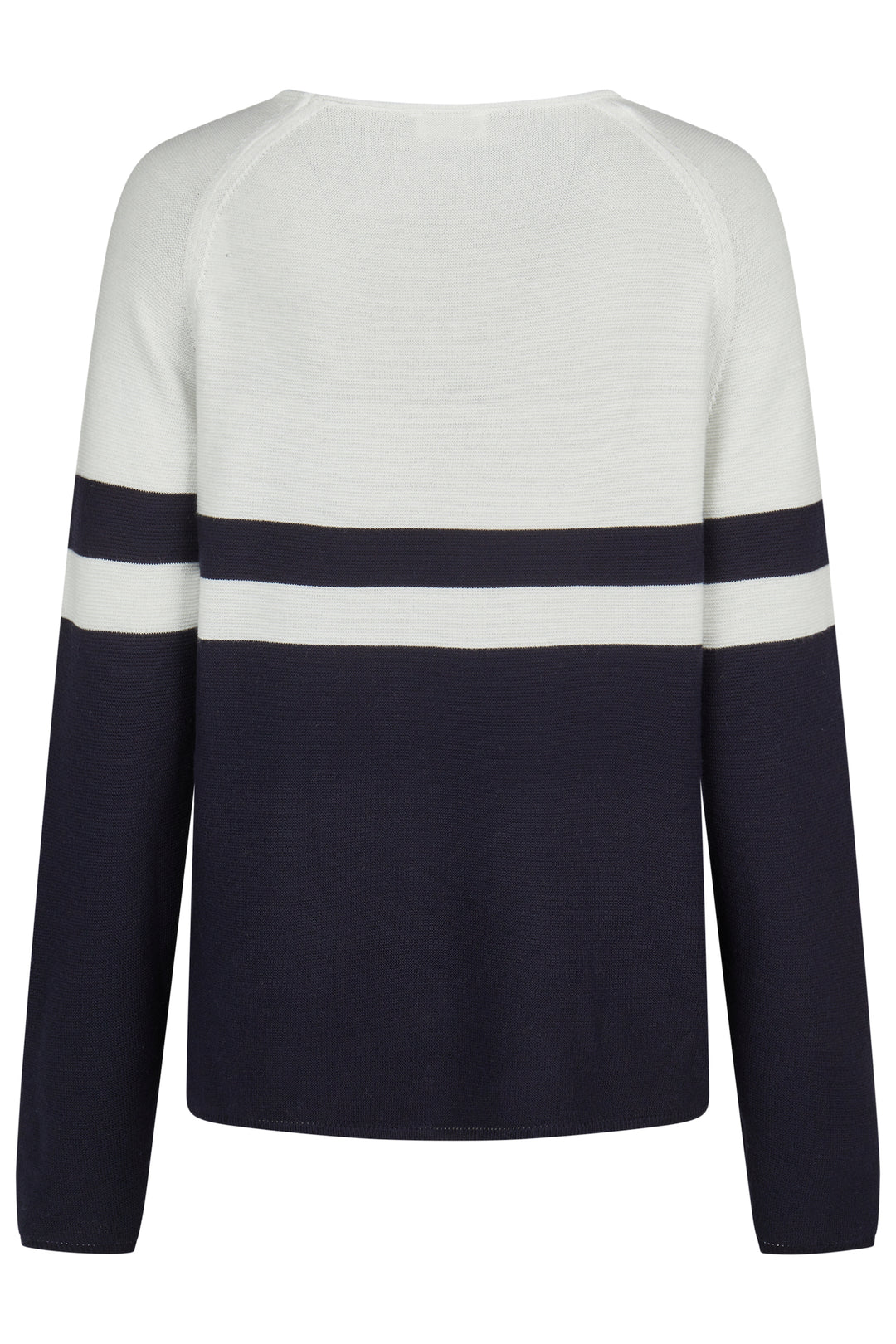 Barbara Lebek Navy Stripe Print Top