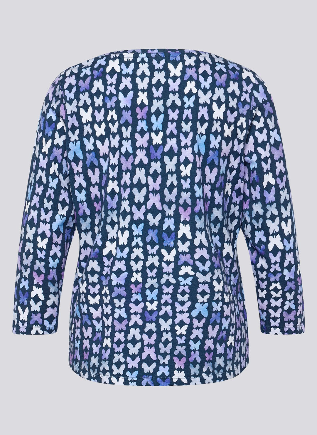 Rabe Navy Butterfly Print Shirt