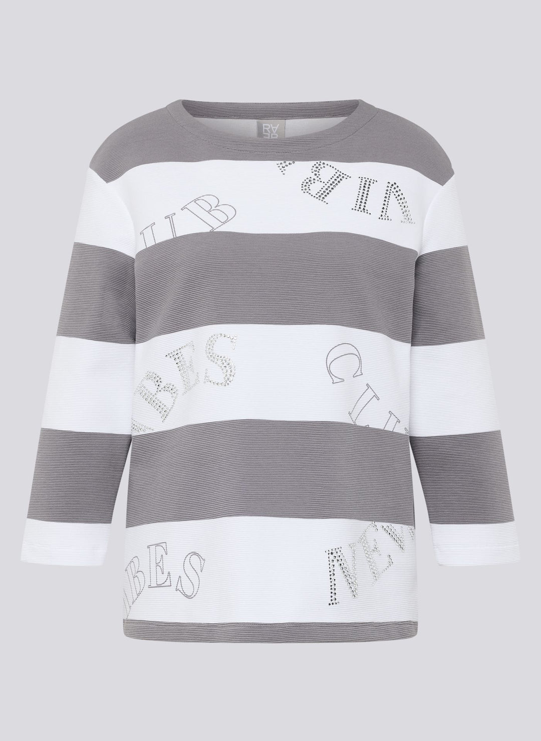 Rabe Striped Ringed 3/4 Length Sleeve Top