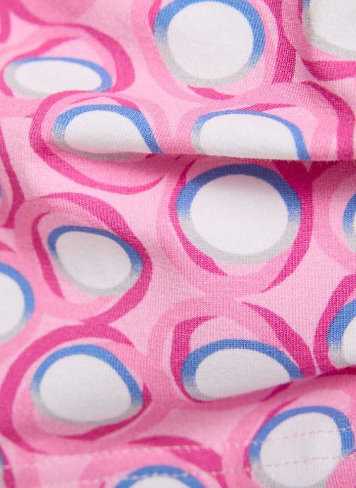 Rabe Pink Graphic Circle Pattern Shirt