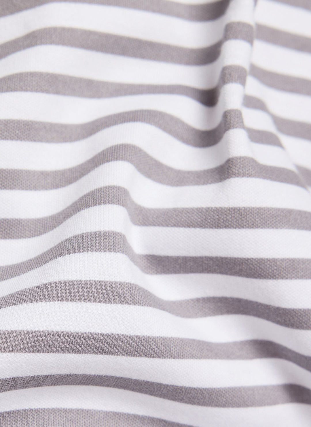 Rabe Grey Striped Polo Zipped Sweatshirt