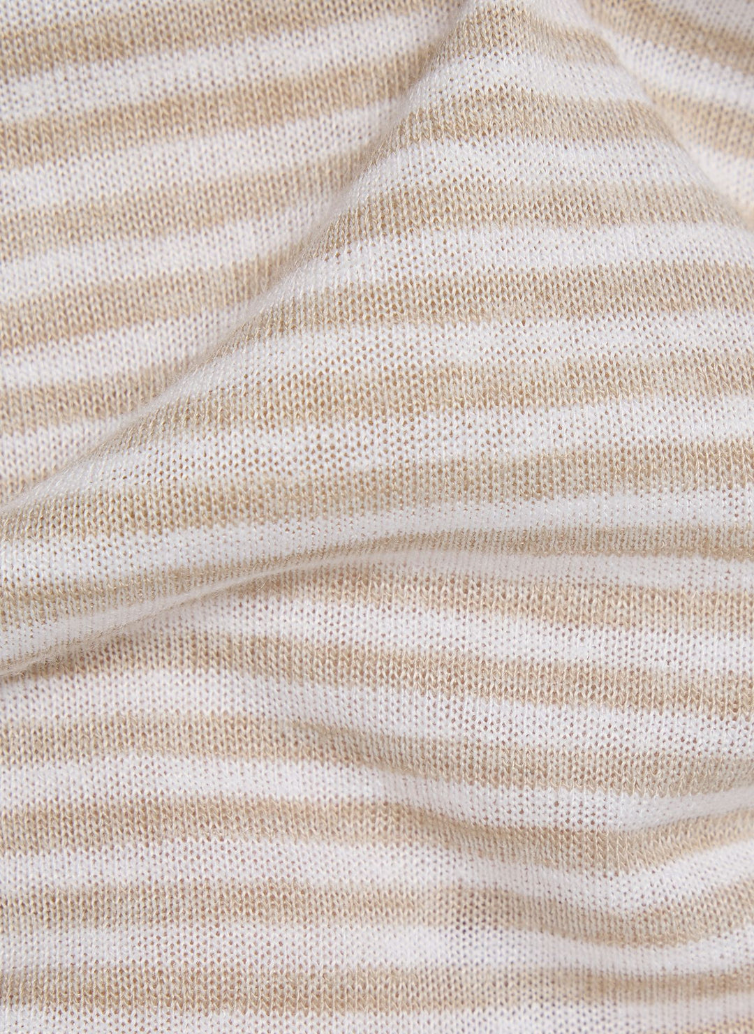 Rabe Beige Striped Rhinestone Top