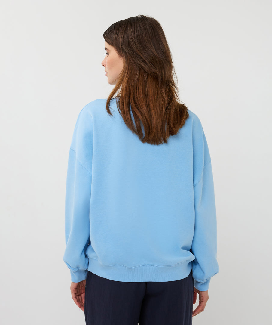 EsQualo Blue 'Chicago' Printed Sweater