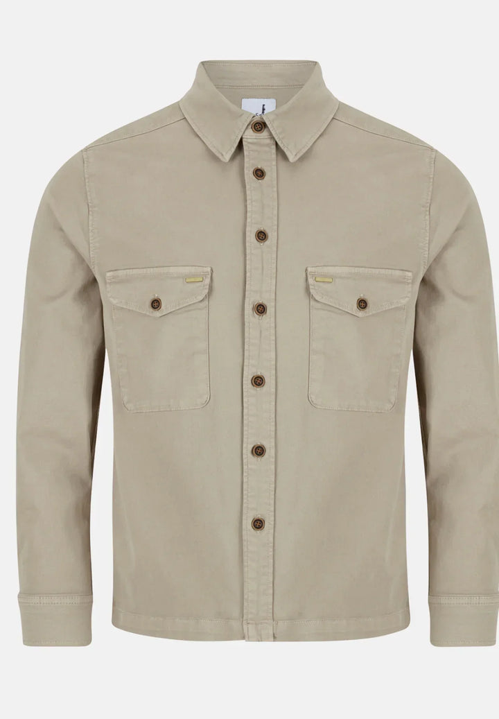 6th Sense Overshirt, Dark Khaki