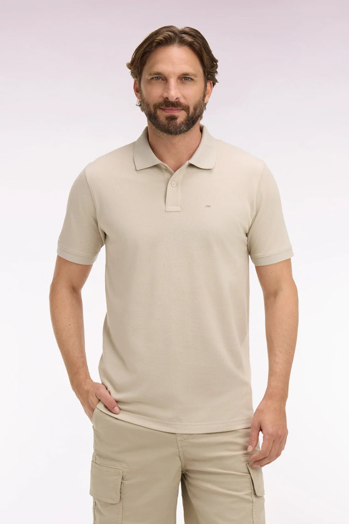 Eden Park Beige Regular Fit Polo Shirt