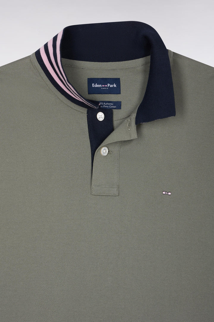 Eden Park Pima Cotton Polo Shirt, Khaki