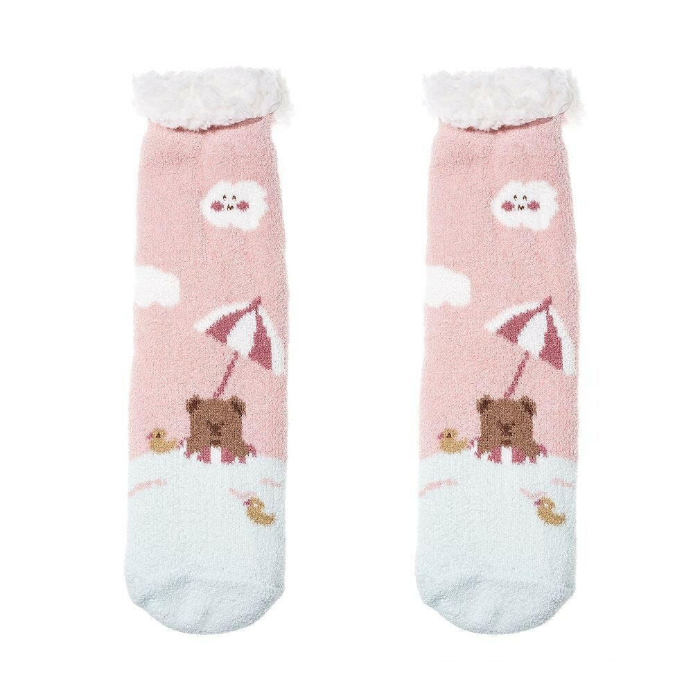 Nordic Character Thick Fluffy Socks