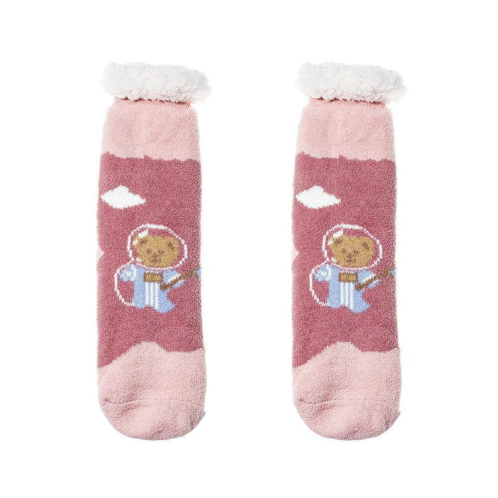Nordic Character Thick Fluffy Socks