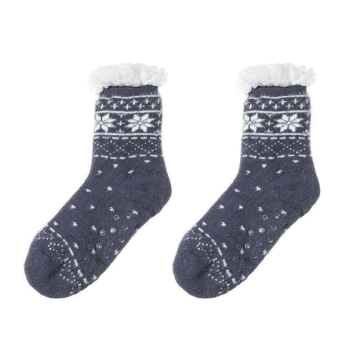 Nordic Christmas Thick Fluffy Socks