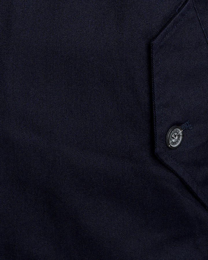 Lyle & Scott Dark Navy Cotton Harrington Jacket