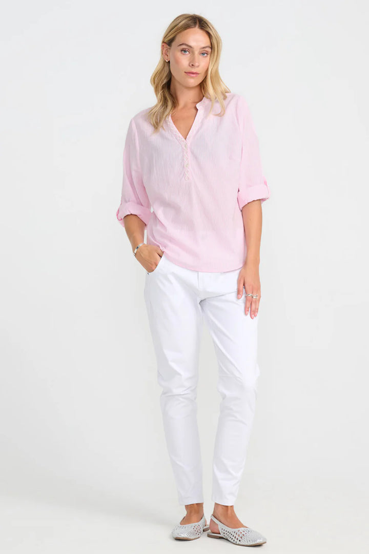 Costamani Pink Striped Josephine Shirt