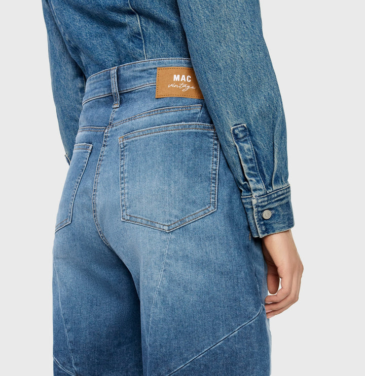 Mac Jeans Dakota Barrel Blue Used Wash Jeans