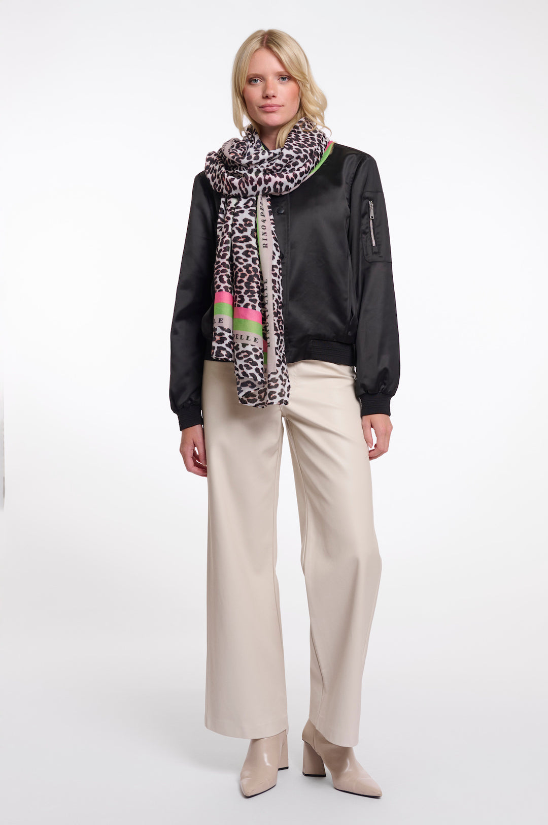 Rino & Pelle Klaartje Leopard Print Scarf