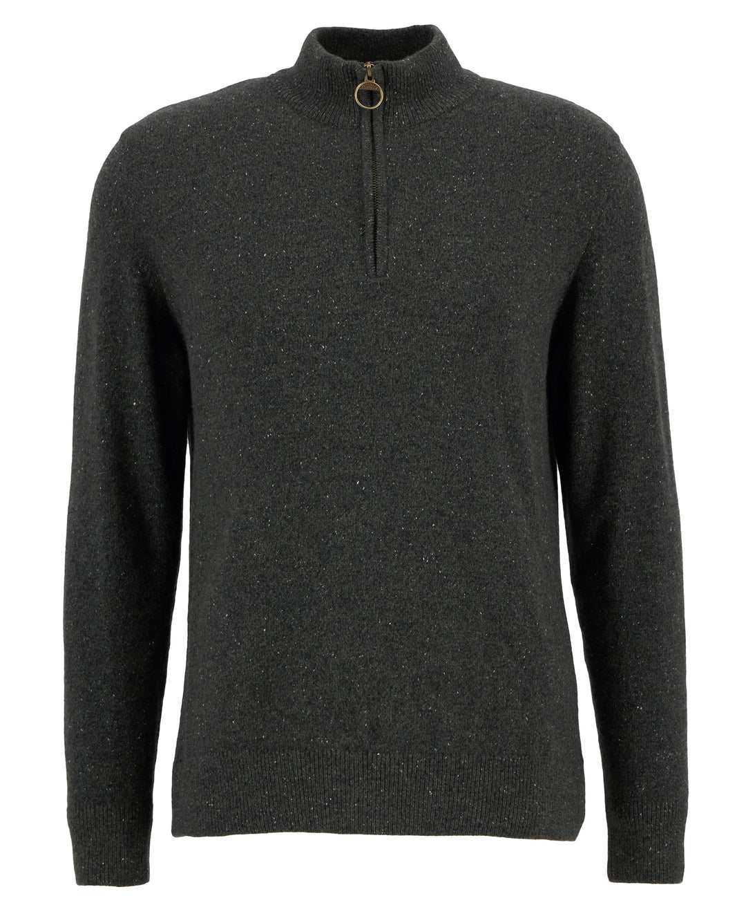 Barbour Tisbury Half Zip, Dark Seaweed