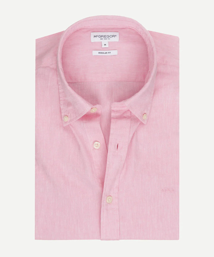 McGregor Pink Cotton & Linen Shirt