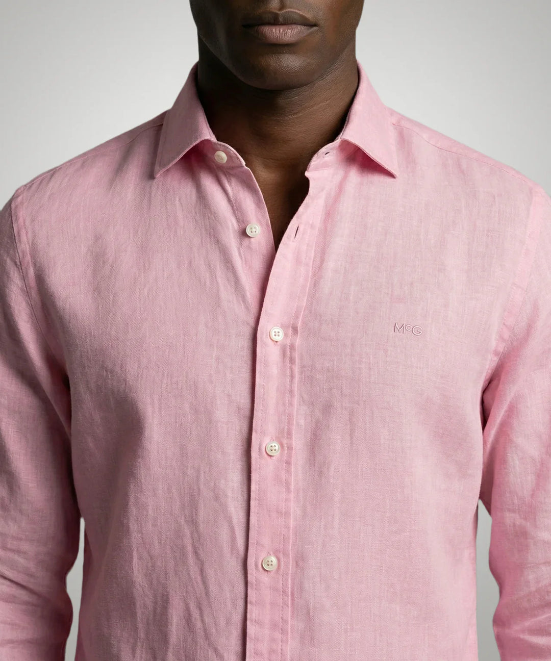 McGregor Pink Cotton & Linen Shirt