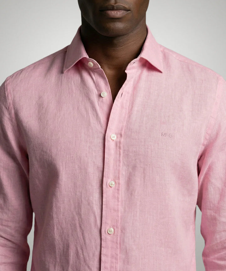 McGregor Pink Cotton & Linen Shirt