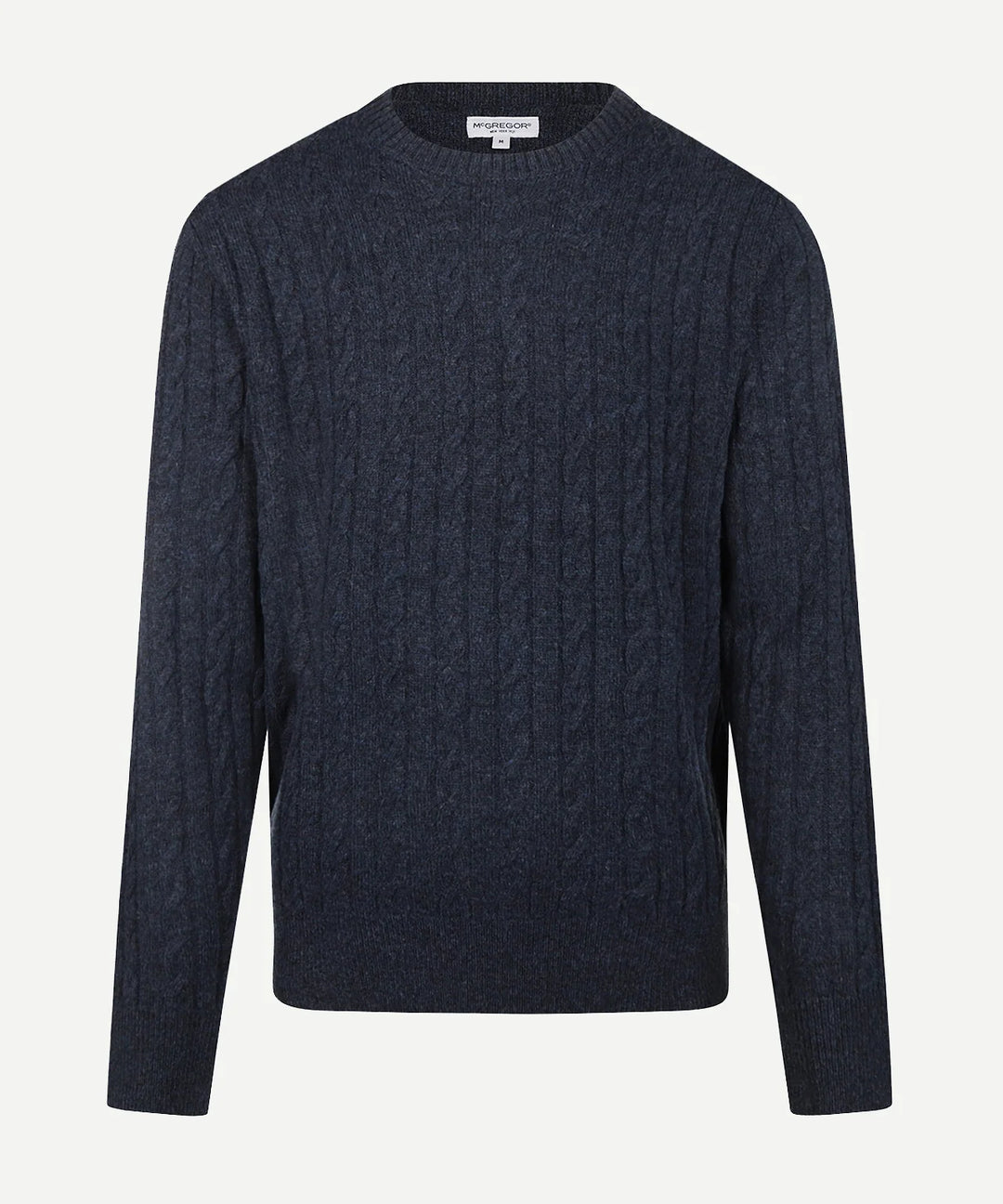 McGregor Lambswool Cable Knit Sweater, Navy