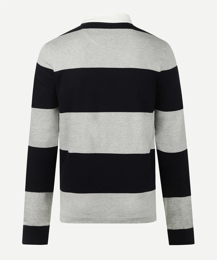McGregor Two Stripe Rugby, Grey Melange