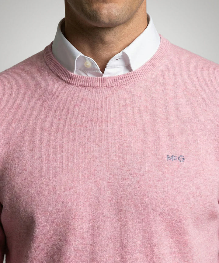 McGregor Light Pink Round Neck Sweater