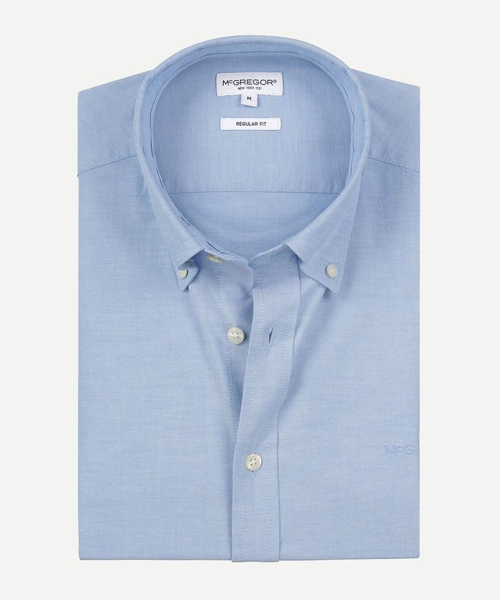 McGregor Light Blue Stretch Oxford Shirt
