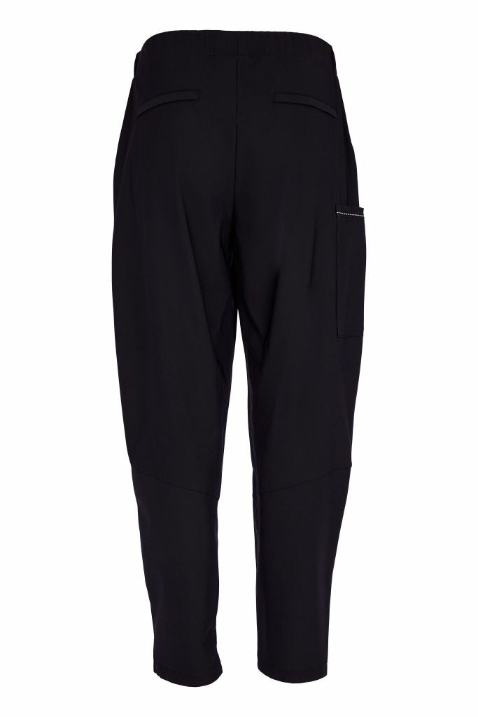 NAYA Black Elastic Waist Trousers