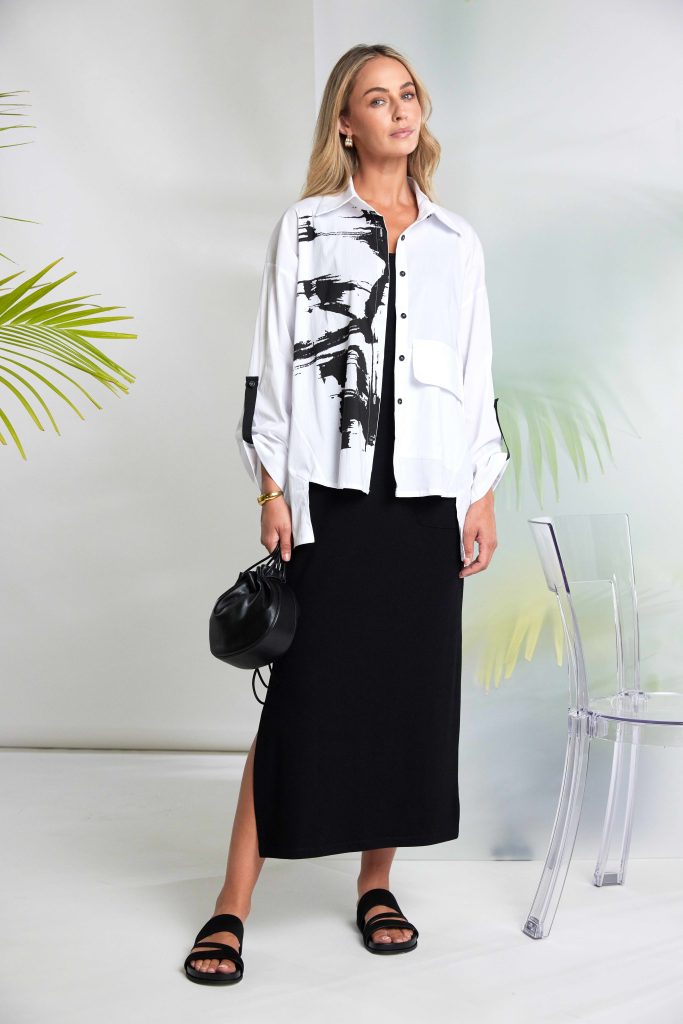 NAYA Black Basic Jersey Dress With Pocket Detail