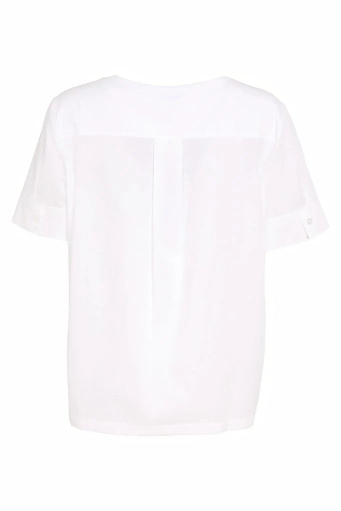 NAYA Round Neck Top With Contrast Pocket