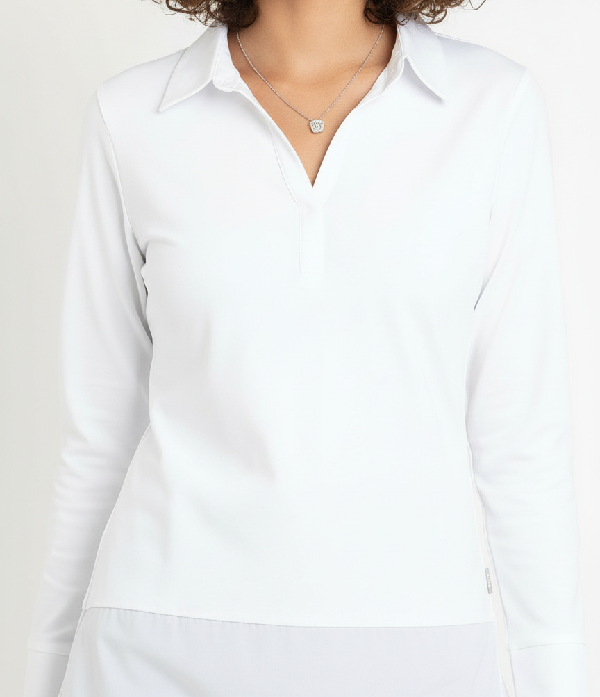 Decollage Peggy Tunic Shirt, White