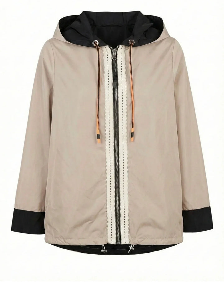 Peruzzi Reversible Stitch Trim Hooded Jacket
