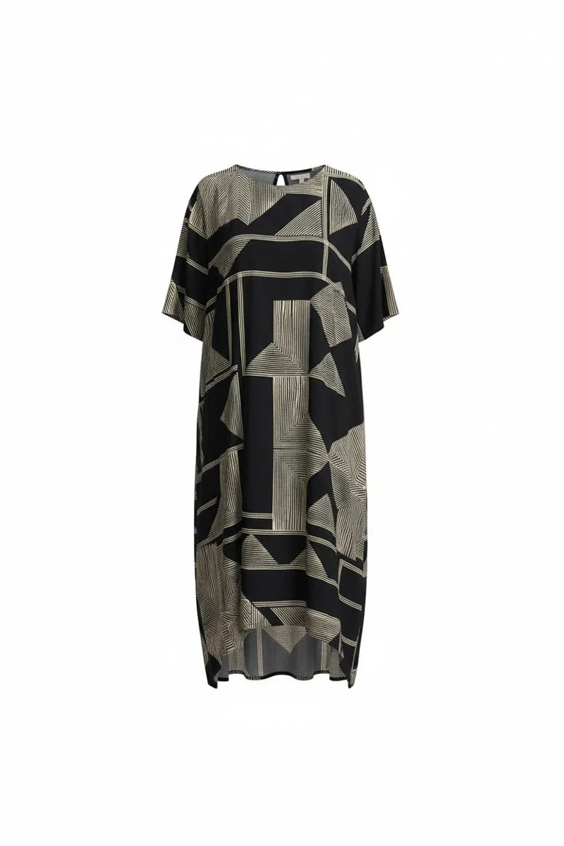 Peruzzi Geometric Print Dress