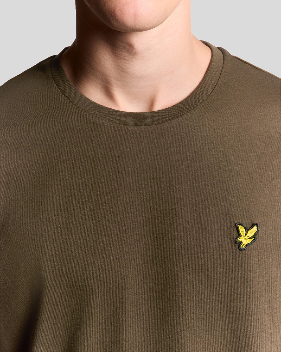 Lyle & Scott Cotton Crew Neck T-Shirt, Olive Green
