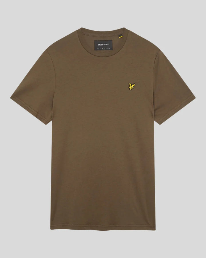 Lyle & Scott Cotton Crew Neck T-Shirt, Olive Green