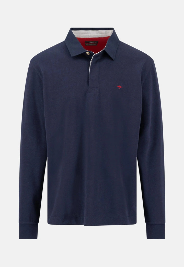 Fynch Hatton Essential Rugby Shirt, Navy