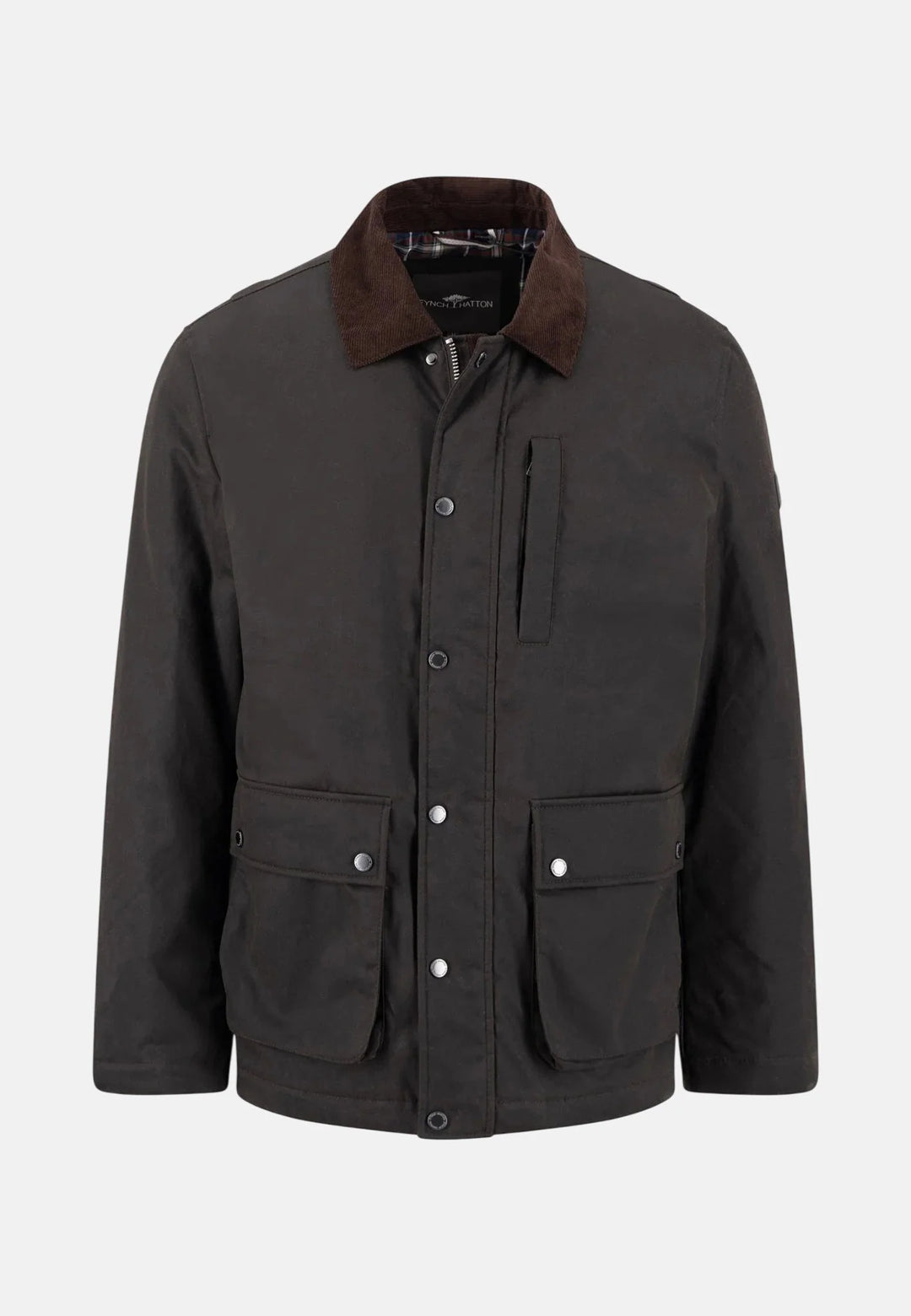 Fynch Hatton Waxed Cotton Barn Jacket, Anthracite