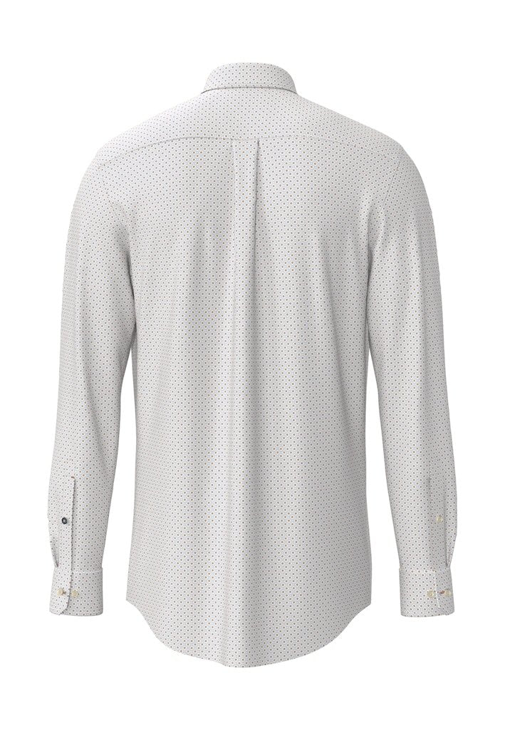 Fynch Hatton Geometric Print Button-Down Shirt, New Breeze
